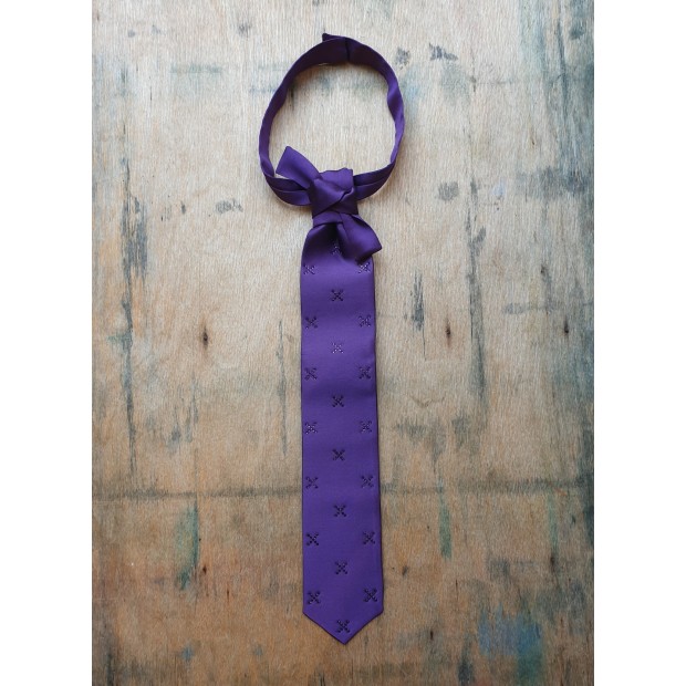 CATHERINE OSTI šilko kaklaraištis Nicole Purple